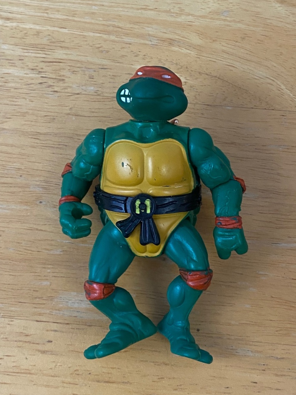 1988 Playmates Teenage Mutant Ninja Turtles TMNT Soft Head Michaelangelo Figure